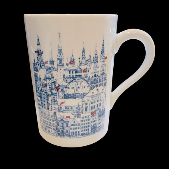 Kobenhavn Denmark / COPENHAGEN DENMARK collectors Porcelain Coffee/Tea Mug 4” - Picture 2 of 9